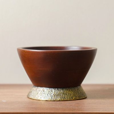 Ahsina Bowl Brown 16X16X9Cm