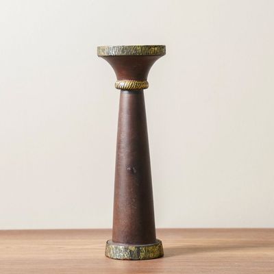 Ahsina Candle Holder Brown 10X10X30Cm