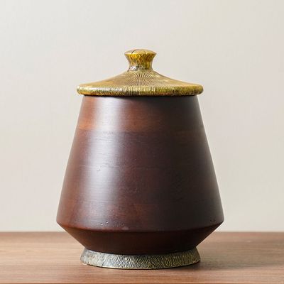 Ahsina Trinket Jar Brown 20X20X25Cm