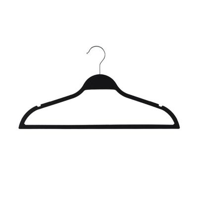 Magnus 8Pk Abs Hangers With Iron Hook Black 45 X 23.5 X 0.6 Hcm WA23001-Set 8