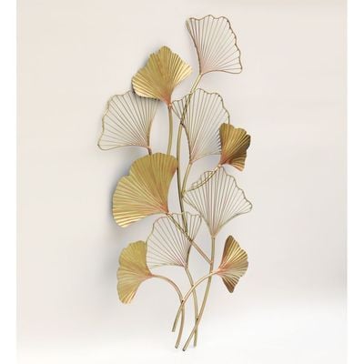 Faiz Metal Ginko Leaf Wall Décor 60X96Cm