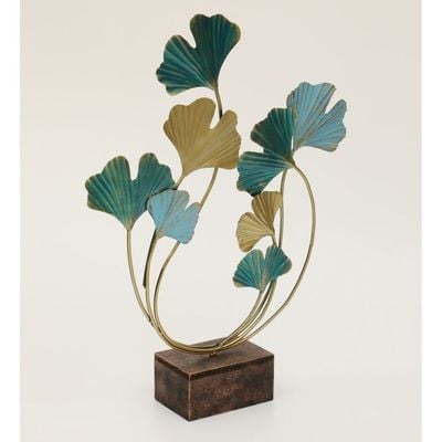 Faiz Metal Ginko Leaf Accent 40X60Cm