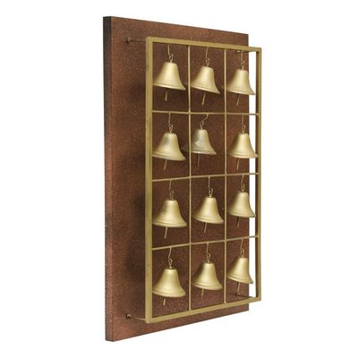 Faiz Metal Toran Bell Wall Décor 23X5X32Cm