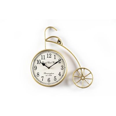 Faiz Metal Ancient Brass Clock 35X35Cm