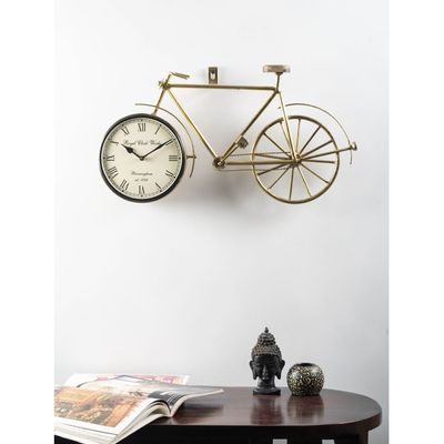 Faiz Metal Bicycle Wall Clock 58X33Cm