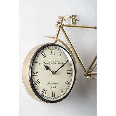 Faiz Metal Bicycle Wall Clock 58X33Cm