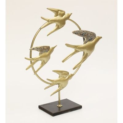 Faiz Metal Flying Birds Table Décor 55X15X58Cm