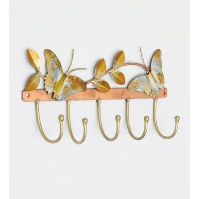 Faiz Metal Butterfly Wall Hook 30X7X16Cm