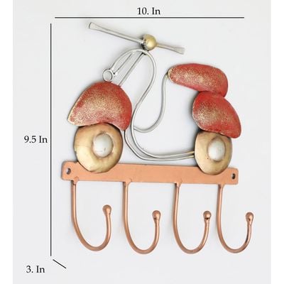 Faiz Metal Scooter Wall Hook 25X7X24Cm