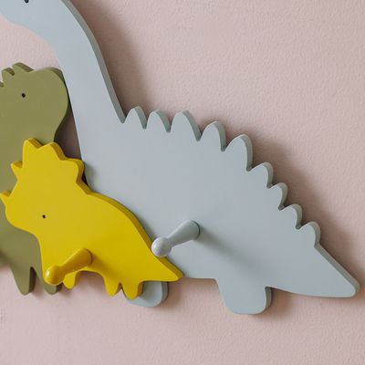 Meow Mdf 3 Dino Wall Hook 44x30x7.5Cm