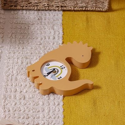 Meow Mdf Dino Clock 20x25x3Cm