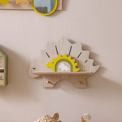 Meow Mdf Dino Wall Shelf 48X11X34Cm