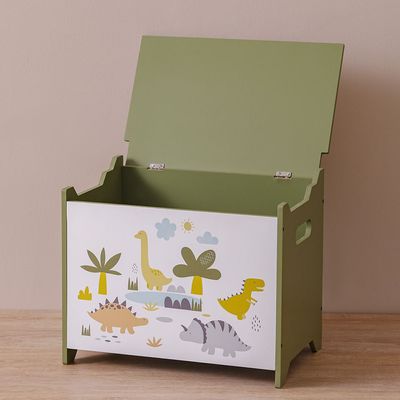 Meow Fabric Dino Family Storage Box 40X26X33Cm