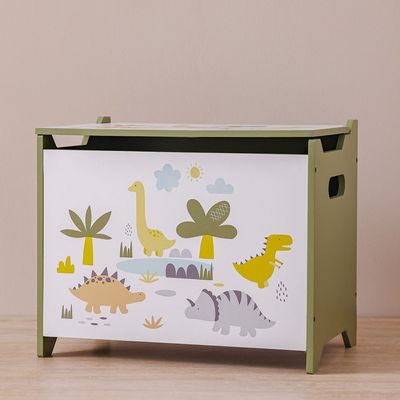 Meow Fabric Dino Family Storage Box 40X26X33Cm