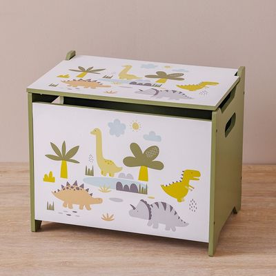 Meow Fabric Dino Family Storage Box 40X26X33Cm