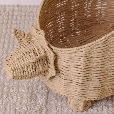 Meow Rattan Sheep Shaped Basket 50/40X26X31Cm