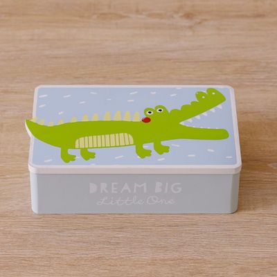 Meow Fabric Crocodile Storage Box 21X14X6Cm