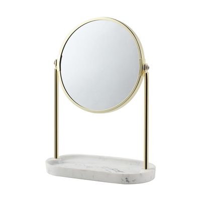 Magnus Mirror with Resin Tray - Gold - 21x10x28.5 cm 