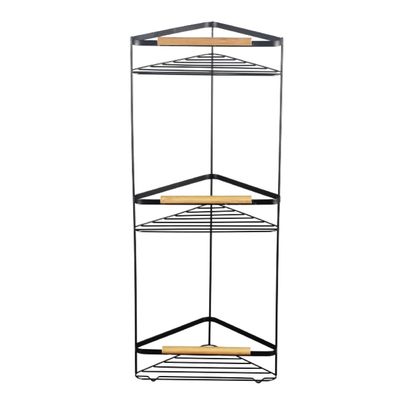 Magnus 3 Tier Corner Bathroom Rack 33.8X19.5X67Cm Black 