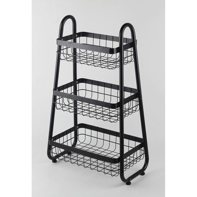 Magnus 3 Tier Metal Storage Rack  48X29X76Cm Black