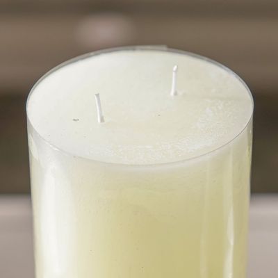 Amara Key Single Pillar Candle 10X15Cm - Ivory