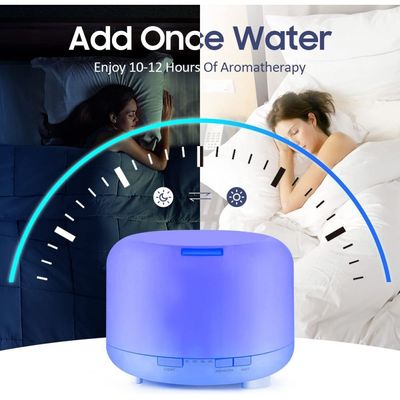 Aroma Electric Ultrasonic Diffuser White 500ML 16.8x12.1CM White