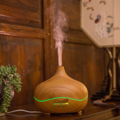 Aroma Electric Ultrasonic Diffuser Wood 550Ml 16.8X14.5Cm Light Wood