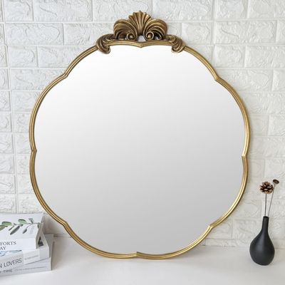 SS24-Metal Decorative Mirror Frame Gold 71X80X3CM (INT-SE-71803-GLD)