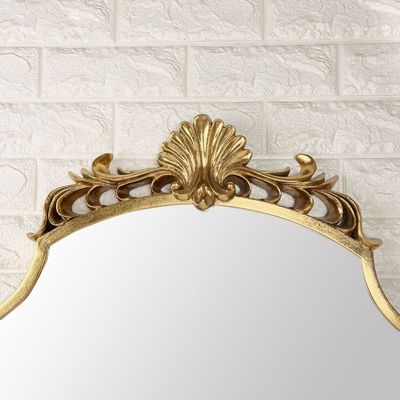 SS24-Metal Decorative Mirror Frame Gold 100X60X4CM (INT-SE-100604-GLD)