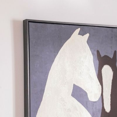 Bloom Canvas Horse Pair  80x120