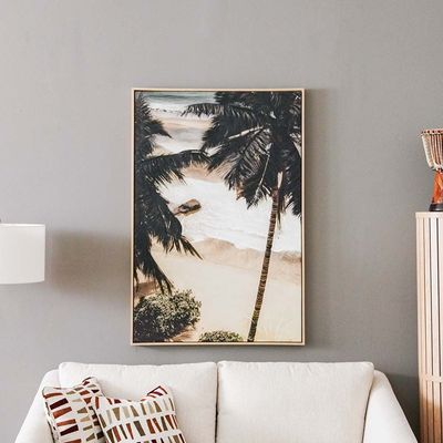 Bloom Canvas Palm Tree Cliffed Coast  80x120