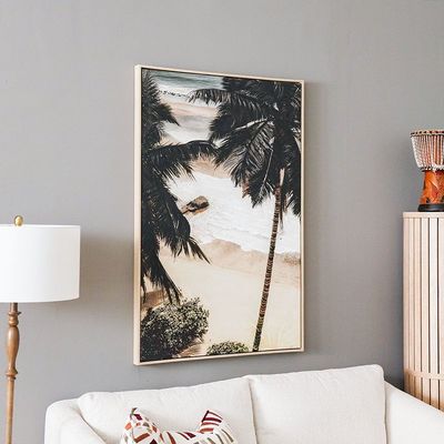 Bloom Canvas Palm Tree Cliffed Coast  80x120