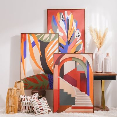 Bloom Canvas Abstract Quirky Staircase 80x120