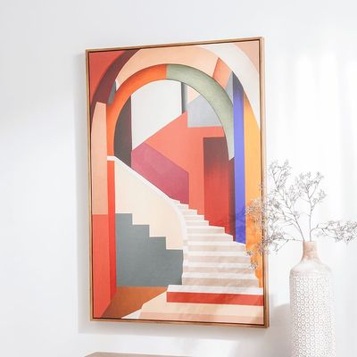 Bloom Canvas Abstract Quirky Staircase 80x120