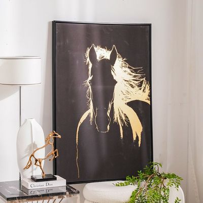 Bloom Canvas Trotting Horse Golden Shadow  80x120