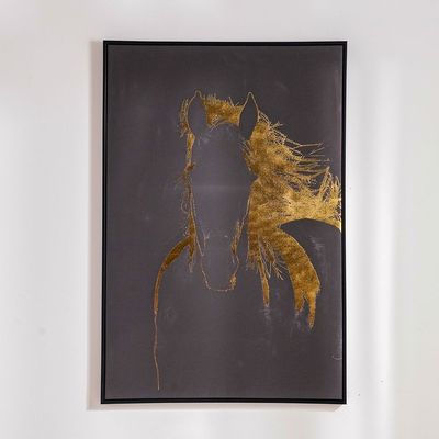 Bloom Canvas Trotting Horse Golden Shadow  80x120