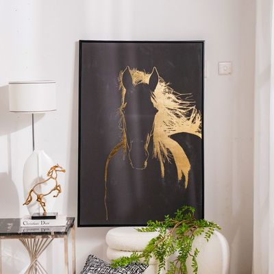 Bloom Canvas Trotting Horse Golden Shadow  80x120