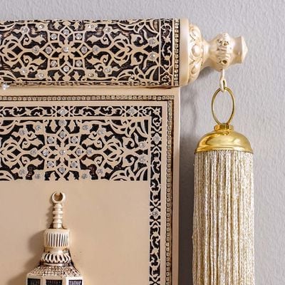 Kaaba Sharif Pearl Panel - Multi-color - 45x63 cm