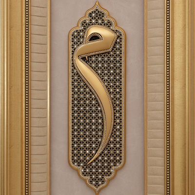 Mim Wall Art 43X71Cm Gold