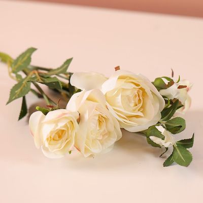 Rejoice White Rose Artificial Flower H73CM L21856/WH