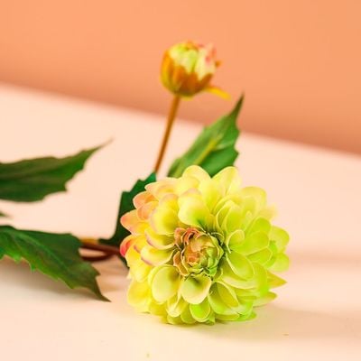 Rejoice Green Dahlia Artificial Flower L53CM L20681/GR