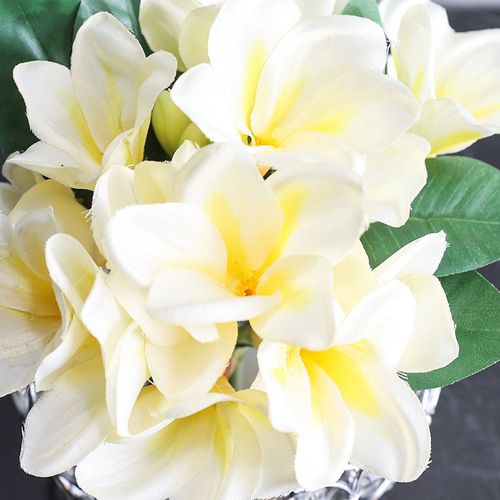Rejoice Zinnia Bouquet White L30 cm