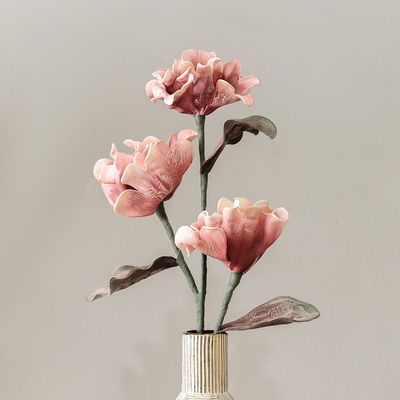 Bloomin Artificial Flower Dark Pink/White 