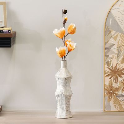 Bloomin Artificial Flower Orange/White 