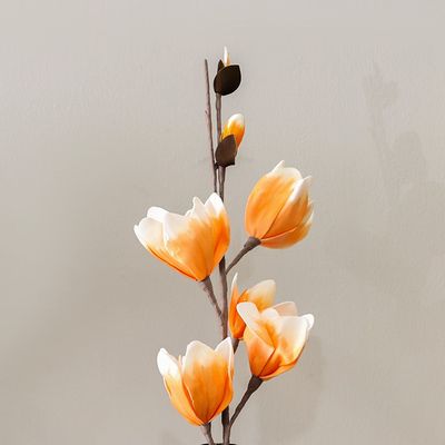 Bloomin Artificial Flower Orange/White 