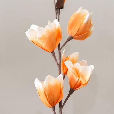 Bloomin Artificial Flower Orange/White 