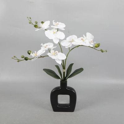 Radiant Indoor Flower In Pot White 43.18X13.97X48.26Cm (Cs9174)