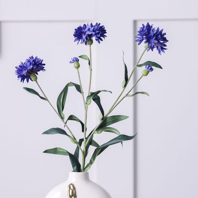 Bloomvogue Artificial Cornflower 64Cm Blue 
