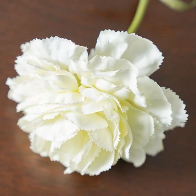 Bloomvogue Artificial White Carnation 60Cm White 