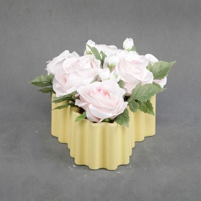 Eternal Bliss Coral Pink Flower In Pot Size:19.05X19.05X14.61Cm